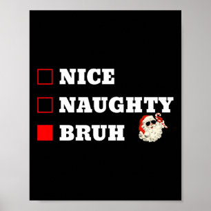 Kerstmis Leuk Stout Broer Grappige Kerstlijst Poster