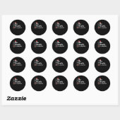 Kerstmis Leuk Stout Het Is Ingewikkeld Ronde Sticker (Vel)