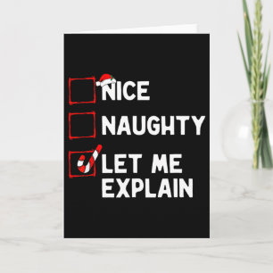 Kerstmis Leuk Stout Laat Me Uitleggen Grappige Ker Kaart