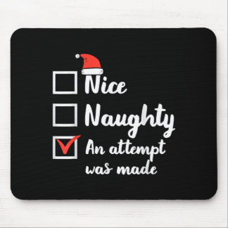 Kerstmis Leuk Stout Poging Is Gedaan Xmas Mannen Muismat