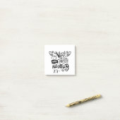 Kerstmis leuk tot het naughty blijkt Funny Santa Post-it® Notes (Op bureau)