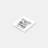 Kerstmis leuk tot het naughty blijkt Funny Santa Post-it® Notes (Schuin)