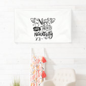 Kerstmis leuk tot het naughty blijkt Funny Santa Spandoek (Insitu)