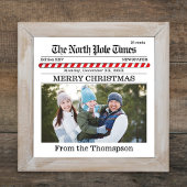 Kerstmis Leuke Eenvoudige Kranten Print Typografie Foto Afdruk