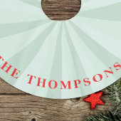 Kerstmis Leuke Eenvoudige Rode Groene Gestreepte F Kerstboom Rok