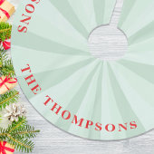 Kerstmis Leuke Eenvoudige Rode Groene Gestreepte F Kerstboom Rok