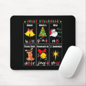 Kerstmis Lezen Leraar Lettergreep Types Fonemisch Muismat (Met muis)