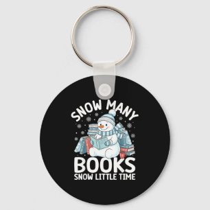 Kerstmis Lezen Sneeuwman Zo Veel Boeken Mannen Vro Sleutelhanger