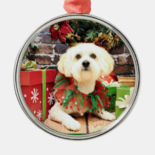 Kerstmis - Lhasa Apso - Jack Metalen Ornament