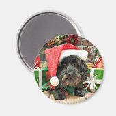 Kerstmis - Lhasa Apso - Pixie Magneet (Voorkant / Achterkant)