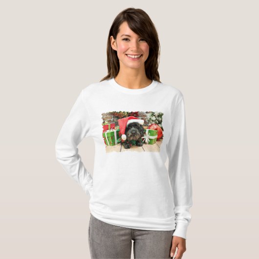 Kerstmis - Lhasa Apso - Pixie T-shirt (Voorkant volledig)