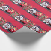 Kerstmis - Lhasa Apso - Solo Cadeaupapier (Hoek)