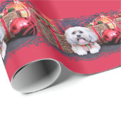 Kerstmis - Lhasa Apso - Solo Cadeaupapier (Rol Hoek)