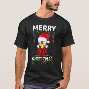 Kerstmis Licht Lelijke Kip Pyjama's Kerstman H T-shirt