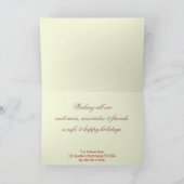 Kerstmis, lichte zakelijke Wenskaart Feestdagen Kaart (Binnen)