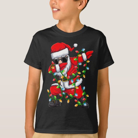Kerstmis Lichten Meisjes Jongens Kinder Kerstcadea T-shirt (Voorkant)