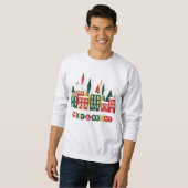 Kerstmis & Lichtgevend Kerst Dorp Design Trui (Voorkant volledig)