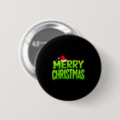 Kerstmis Lichtjes Kerstmuts Pyjama Kersthumor Ronde Button 5,7 Cm (Voorkant /achterkant)