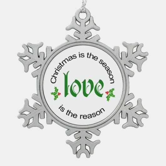 Kerstmis - Liefde is het Ornament Reason (Voorkant)