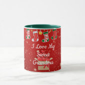 Kerstmis, liefde lieve oma mok (Midden)