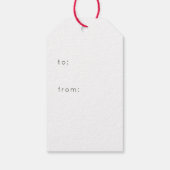 Kerstmis Liefde Rustiek Groen Cadeaulabel (Achterkant)