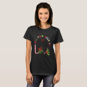 Kerstmis Liefde T-shirt – Ornament & Geweien (Voorkant volledig)