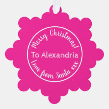 Kerstmis liefde van de kerstman gepersonaliseerd h