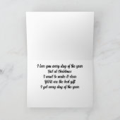 KERSTMIS "LIEFDE" VOOR MIJN LIEFDE KAART (Binnen)