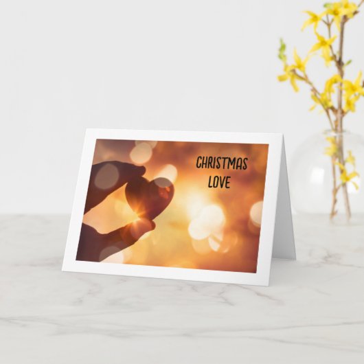 KERSTMIS "LIEFDE" VOOR MIJN LIEFDE KAART (Gele Bloem)