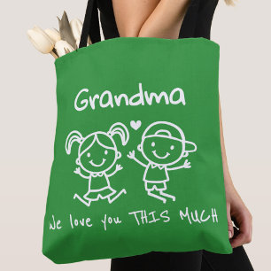 Kerstmis Liefde Voor Oma Leuk Grafisch Cadeau Tote Bag
