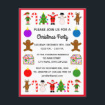 Kerstmis Lijst #2 Uitnodiging Briefkaart<br><div class="desc">KerstLijst #2</div>