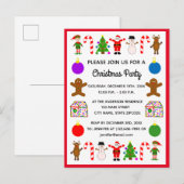 Kerstmis Lijst #2 Uitnodiging Briefkaart (Voorkant / Achterkant)