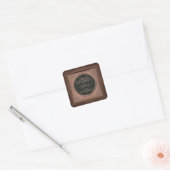 Kerstmis  Lijst Square Sticker (Envelop)