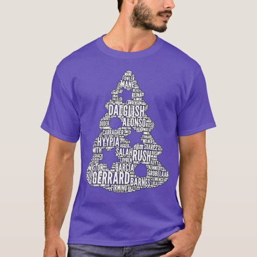 Kerstmis Liverpool Kerstboom T-shirt (Voorkant)