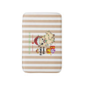 Kerstmis Llama Bath Mat (Voorkant Verticaal)