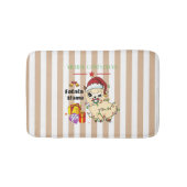 Kerstmis Llama Bath Mat (Voorkant)