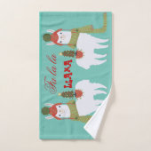 Kerstmis Llama Fa La La La La Handdoek (Handdoek)