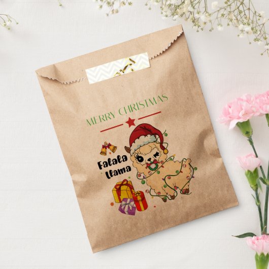 Kerstmis Llama Favor Bags Bedankzakje (Gezegeld)