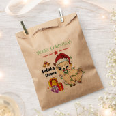 Kerstmis Llama Favor Bags Bedankzakje (Geknipt)