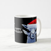 Kerstmis Llama met een kerstPet Mok (Voorkant rechts)