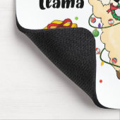 Kerstmis Llama Mousepad Muismat (Hoek)