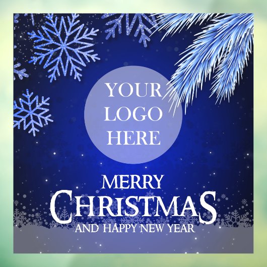 Kerstmis Logo Raamsticker (Vel 3)