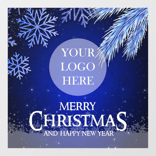 Kerstmis Logo Raamsticker (Vel)