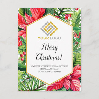 Kerstmis Logo Zakelijke Kerstkaart Briefkaart