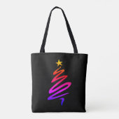 Kerstmis, LORD LORD Gepersonaliseerd ZWART Tote Bag (Achterkant)