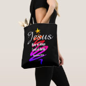 Kerstmis, LORD LORD Gepersonaliseerd ZWART Tote Bag (Dichtbij)