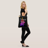 Kerstmis, LORD LORD Gepersonaliseerd ZWART Tote Bag (Op model)