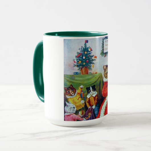  kerstmis, Louis Wain Mok (Voorkant links)