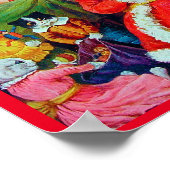 kerstmis, Louis Wain Poster (Hoek)