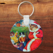  kerstmis, Louis Wain Sleutelhanger (Voorkant)